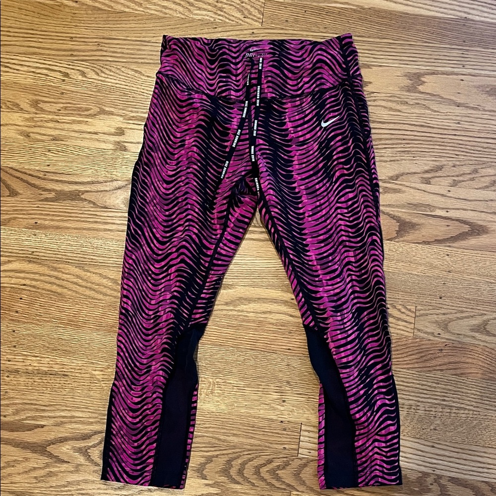 Pink and Black Zebra Print women’s Leggings